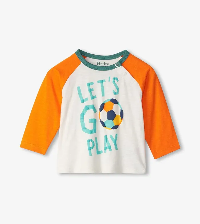 Baby and Toddler Boys Let039s Go Play Long Sleeve TShirt Hatley