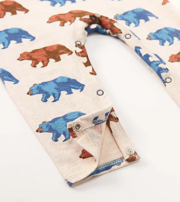 Baby Boys Bluestone Bears Long Sleeve Romper Hatley