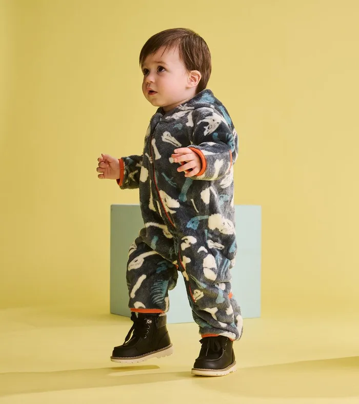 Baby Boys Dino Fossils Fleece Suit Hatley