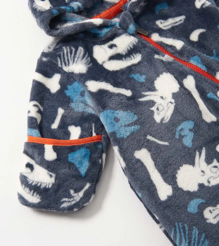 Baby Boys Dino Fossils Fleece Suit Hatley