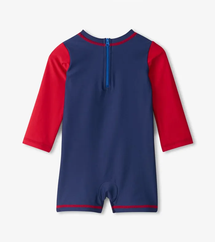 Baby Boys Nautical Anchor OnePiece Rashguard Hatley