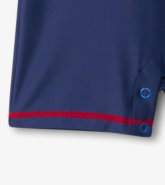 Baby Boys Nautical Anchor OnePiece Rashguard Hatley