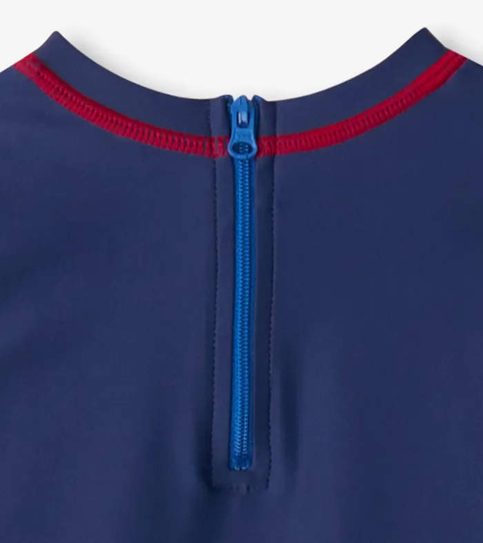 Baby Boys Nautical Anchor OnePiece Rashguard Hatley