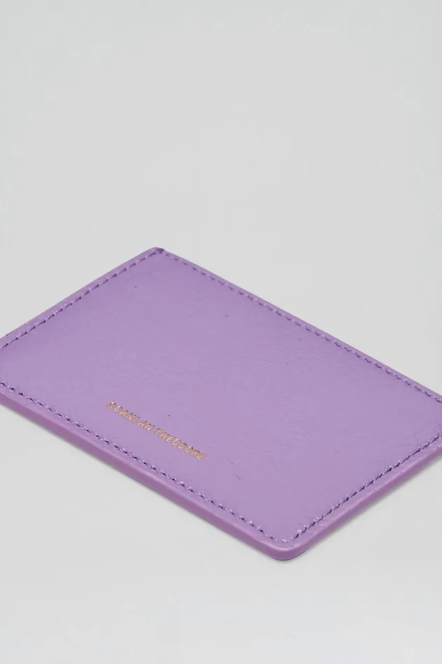 Bags Women Scanlan Theodore FLAT CARD HOLDER Lilac Bags Women Scanlan Theodore FLAT CARD HOLDER Lilac