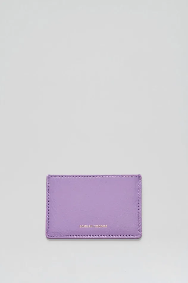 Bags Women Scanlan Theodore FLAT CARD HOLDER Lilac Bags Women Scanlan Theodore FLAT CARD HOLDER Lilac