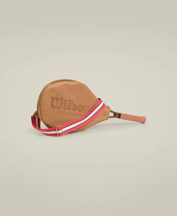 Bags Women Wilson Leather Racket Cover Tan