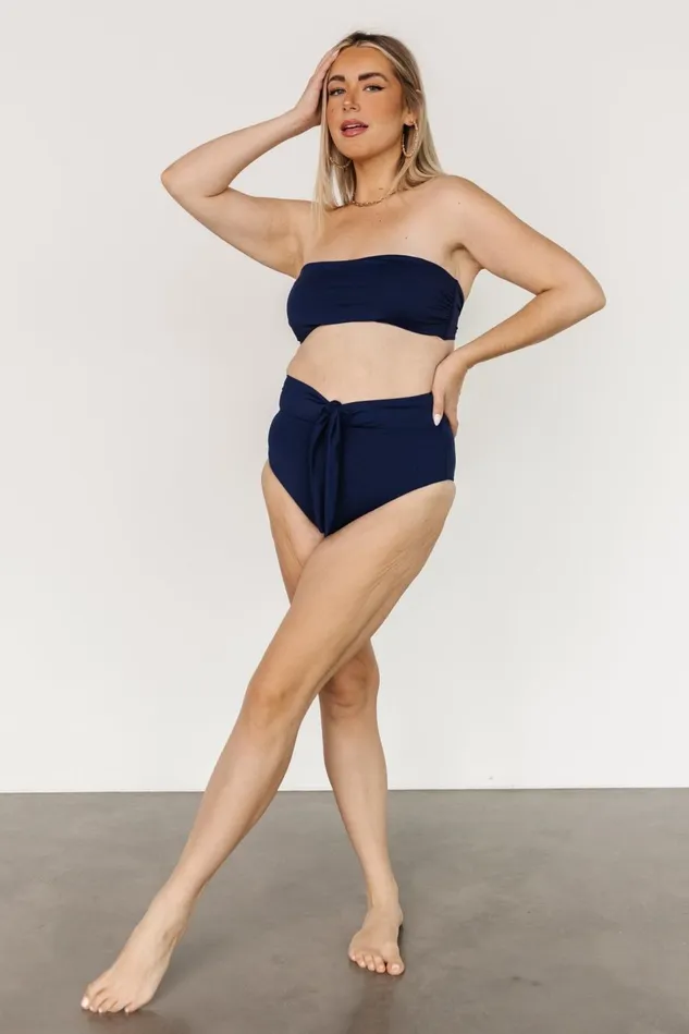 Baltic Born Bikini Women Milos High Waist Bikini Bottom Navy Baltic Born Bikini Women Milos High Waist Bikini Bottom Navy