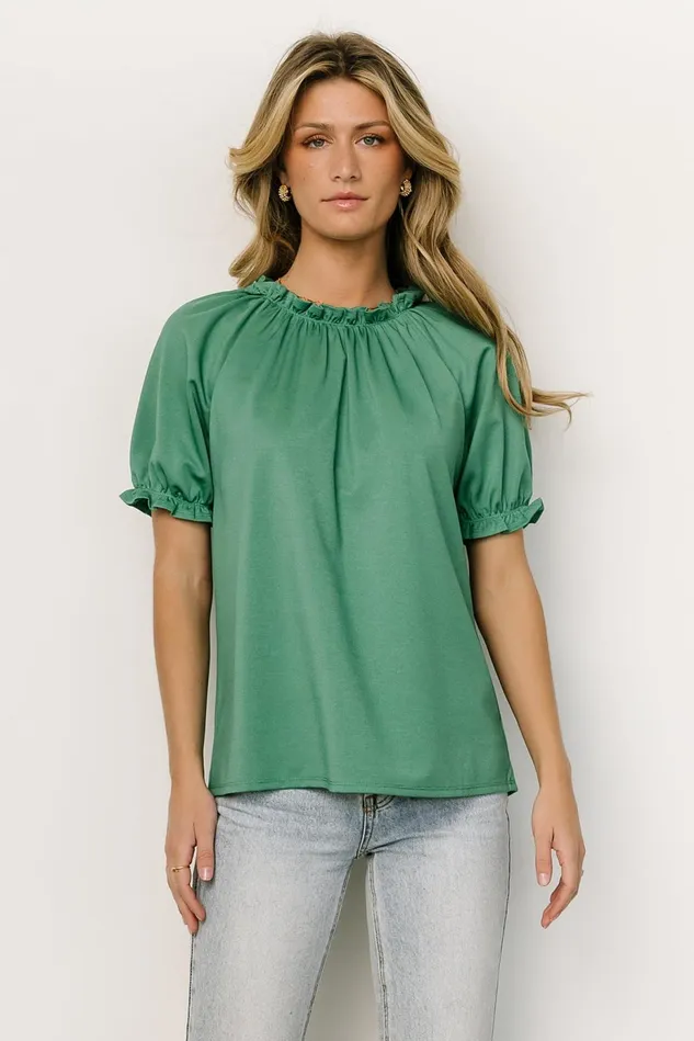 Baltic Born Blouses Shirts Women Vincent Top Green