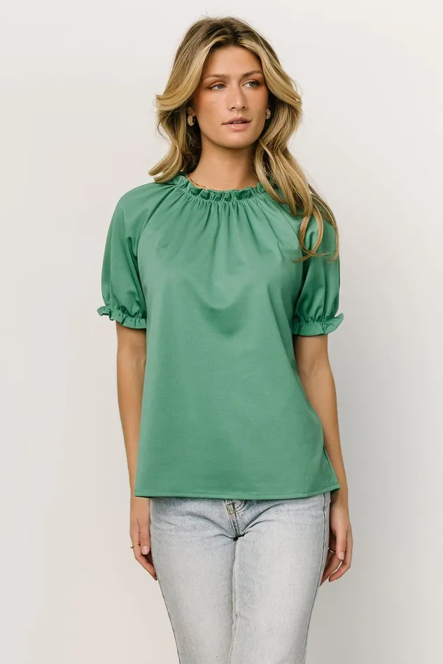 Baltic Born Blouses Shirts Women Vincent Top Green Baltic Born Blouses Shirts Women Vincent Top Green
