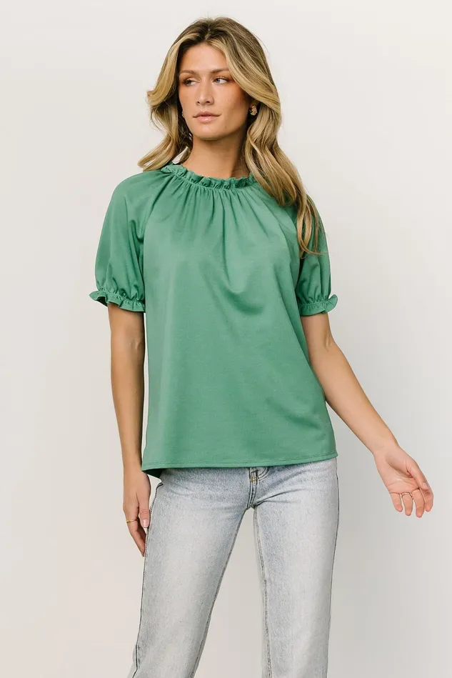 Baltic Born Blouses Shirts Women Vincent Top Green Baltic Born Blouses Shirts Women Vincent Top Green