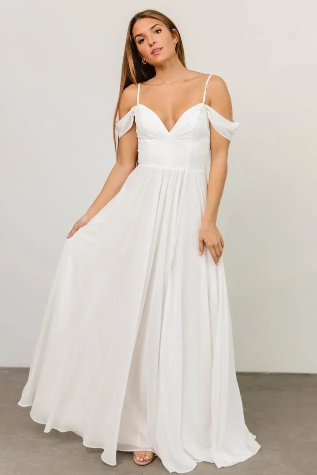 Baltic Born Bridal Women Bianca Lace Maxi Dress Off White