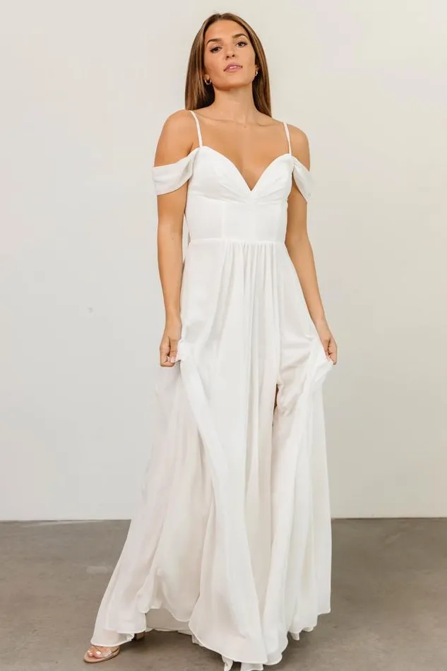 Baltic Born Bridal Women Bianca Lace Maxi Dress Off White