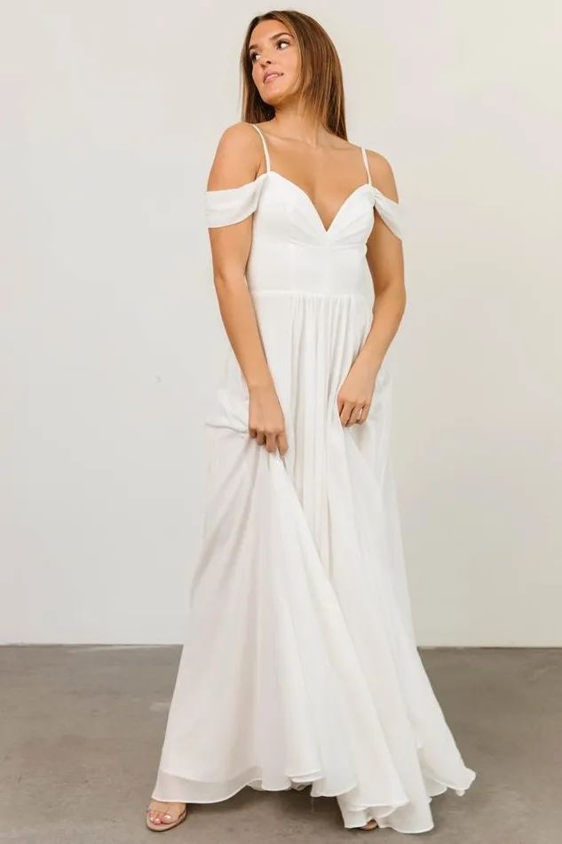 Baltic Born Bridal Women Bianca Lace Maxi Dress Off White