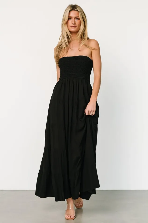 Baltic Born Cover Ups Women Domenica Strapless Maxi Dress Black
