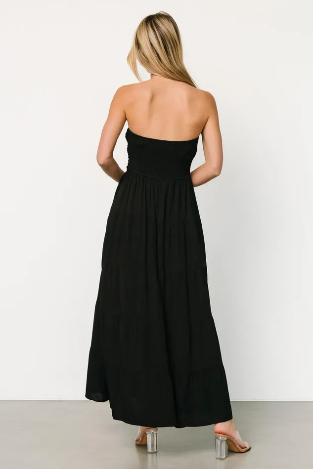Baltic Born Cover Ups Women Domenica Strapless Maxi Dress Black Baltic Born Cover Ups Women Domenica Strapless Maxi Dress Black