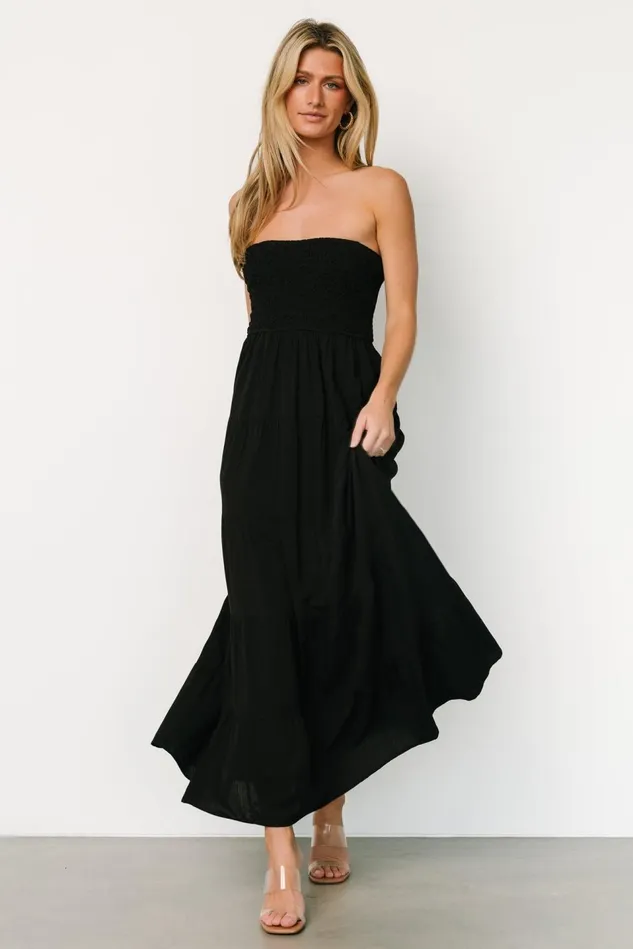 Baltic Born Cover Ups Women Domenica Strapless Maxi Dress Black Baltic Born Cover Ups Women Domenica Strapless Maxi Dress Black