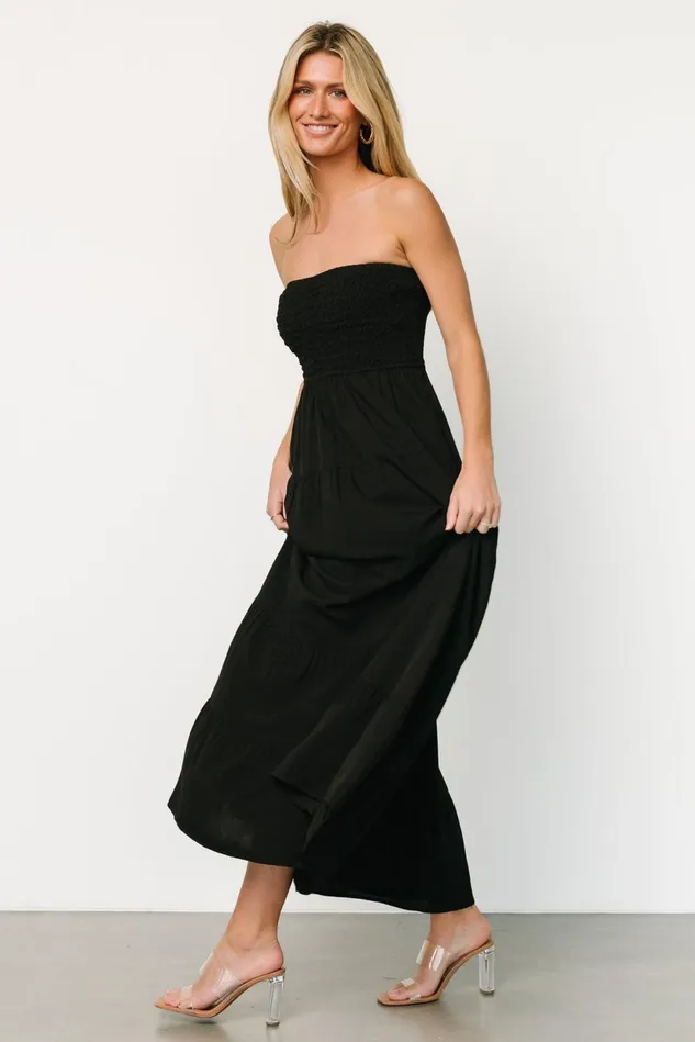Baltic Born Cover Ups Women Domenica Strapless Maxi Dress Black Baltic Born Cover Ups Women Domenica Strapless Maxi Dress Black