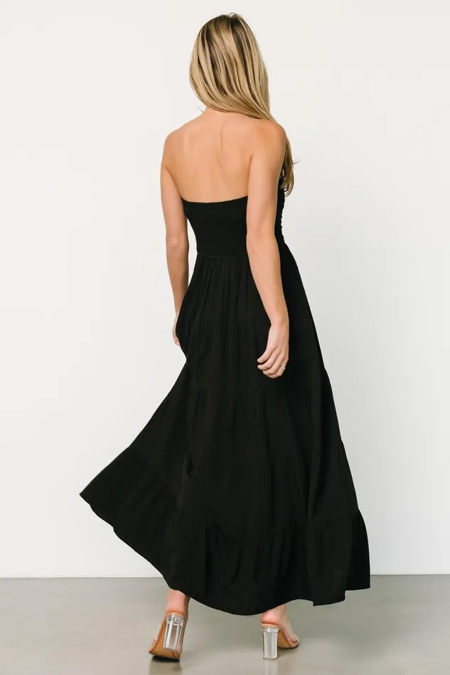 Baltic Born Cover Ups Women Domenica Strapless Maxi Dress Black Baltic Born Cover Ups Women Domenica Strapless Maxi Dress Black