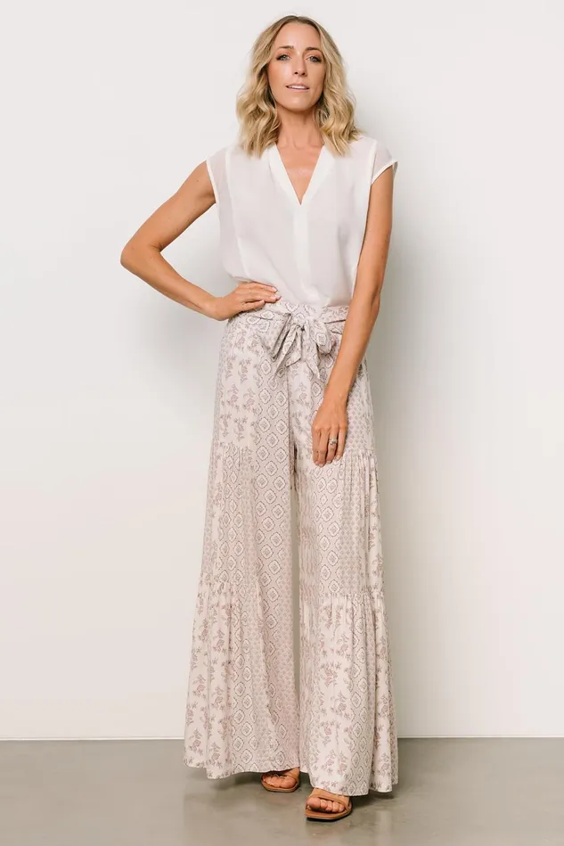 Baltic Born Cover Ups Women San Sebastian Pants Tan Multi Baltic Born Cover Ups Women San Sebastian Pants Tan Multi