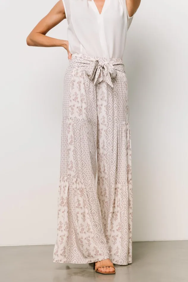 Baltic Born Cover Ups Women San Sebastian Pants Tan Multi Baltic Born Cover Ups Women San Sebastian Pants Tan Multi