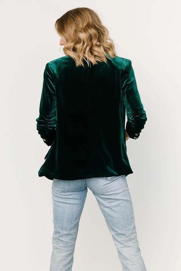 Baltic Born Outerwear Women Brinton Velvet Blazer Dark Green Baltic Born Outerwear Women Brinton Velvet Blazer Dark Green