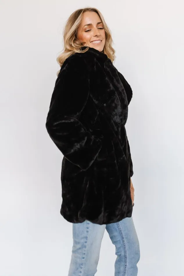 Baltic Born Outerwear Women Narla Faux Fur Coat Black Baltic Born Outerwear Women Narla Faux Fur Coat Black