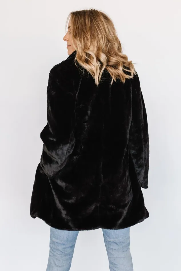 Baltic Born Outerwear Women Narla Faux Fur Coat Black Baltic Born Outerwear Women Narla Faux Fur Coat Black