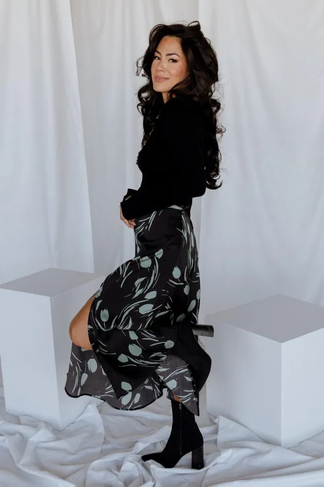 Baltic Born Skirts Women Tallyn Midi Skirt Black Green