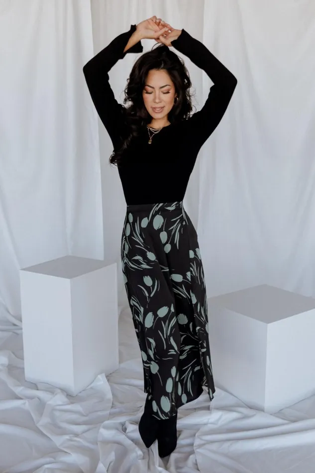 Baltic Born Skirts Women Tallyn Midi Skirt Black Green