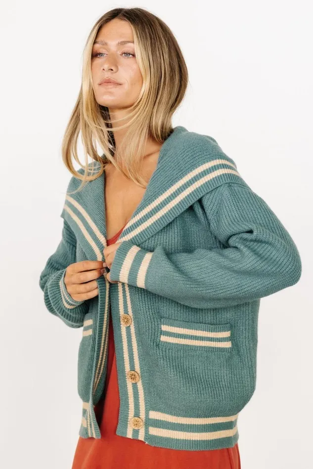 Baltic Born Sweaters Women Corbett Knit Cardigan Jade Baltic Born Sweaters Women Corbett Knit Cardigan Jade