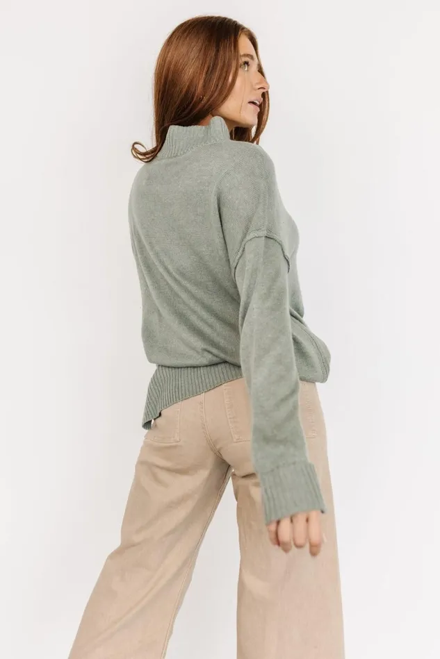 Baltic Born Sweaters Women Evermore Knit Sweater Sage