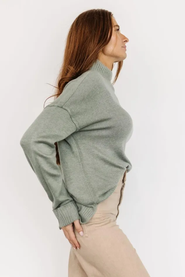 Baltic Born Sweaters Women Evermore Knit Sweater Sage