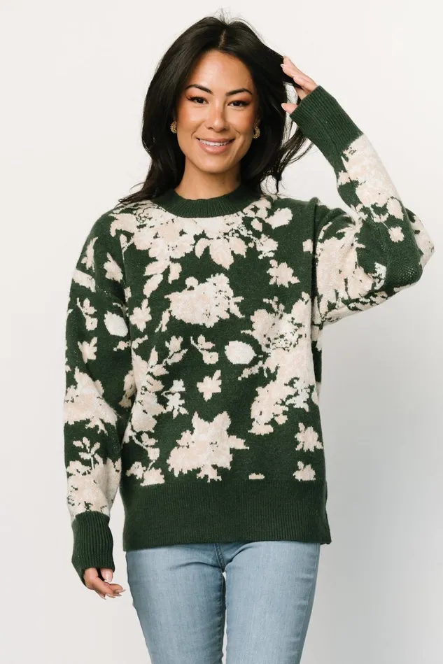 Baltic Born Sweaters Women Legend Sweater Hunter Green Multi