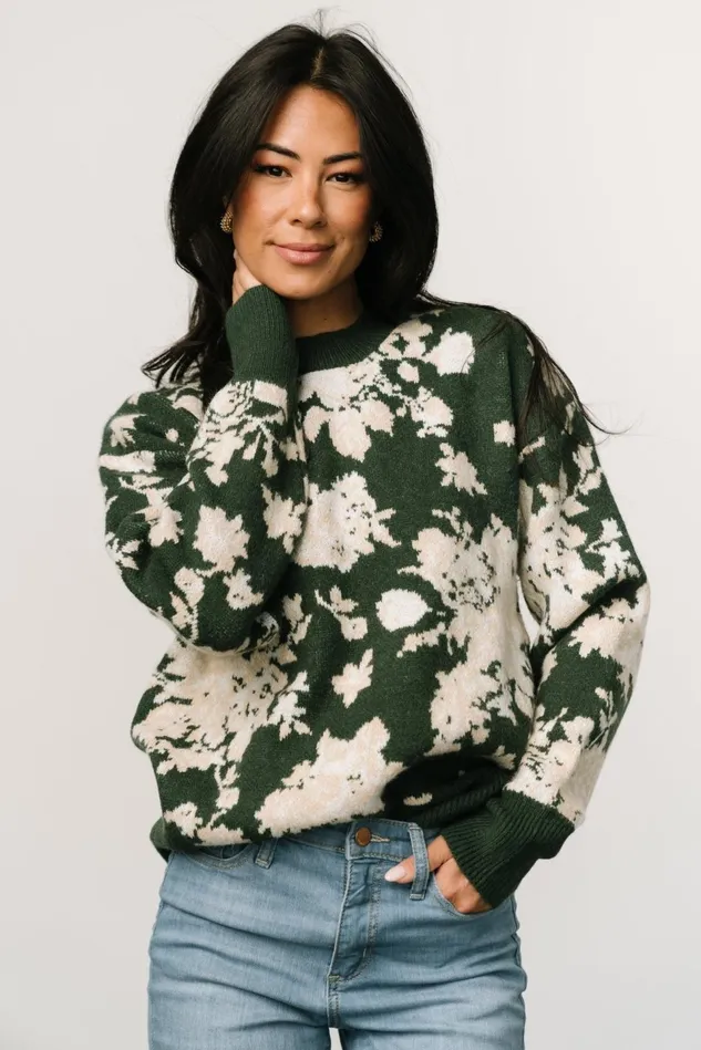 Baltic Born Sweaters Women Legend Sweater Hunter Green Multi