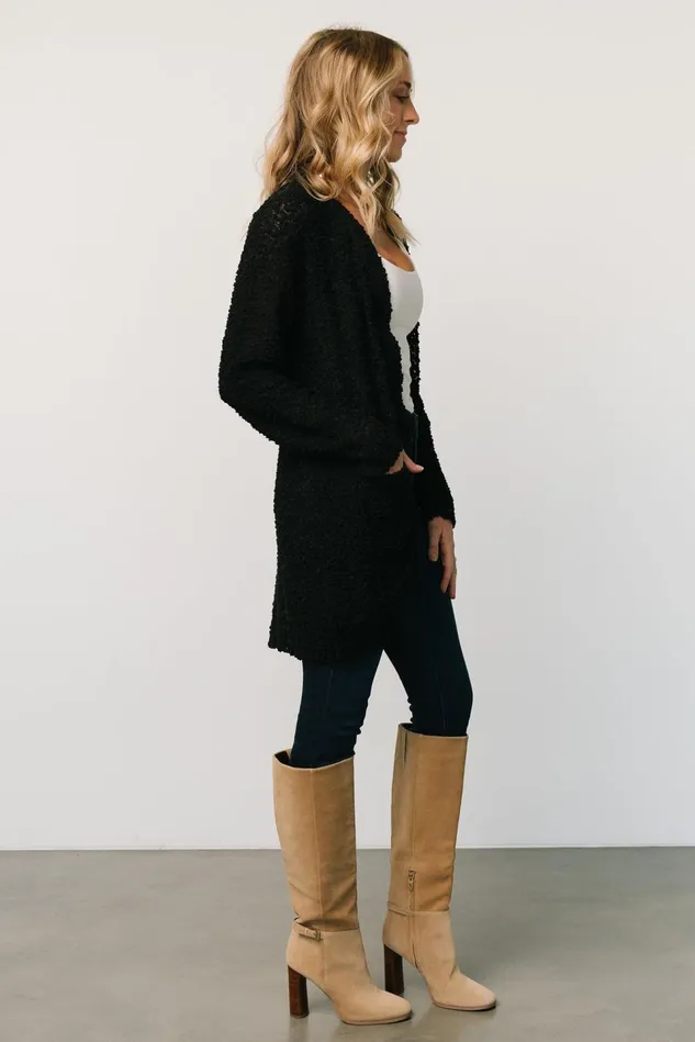 Baltic Born Sweaters Women Oxford Pocket Cardigan Black
