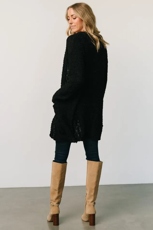 Baltic Born Sweaters Women Oxford Pocket Cardigan Black