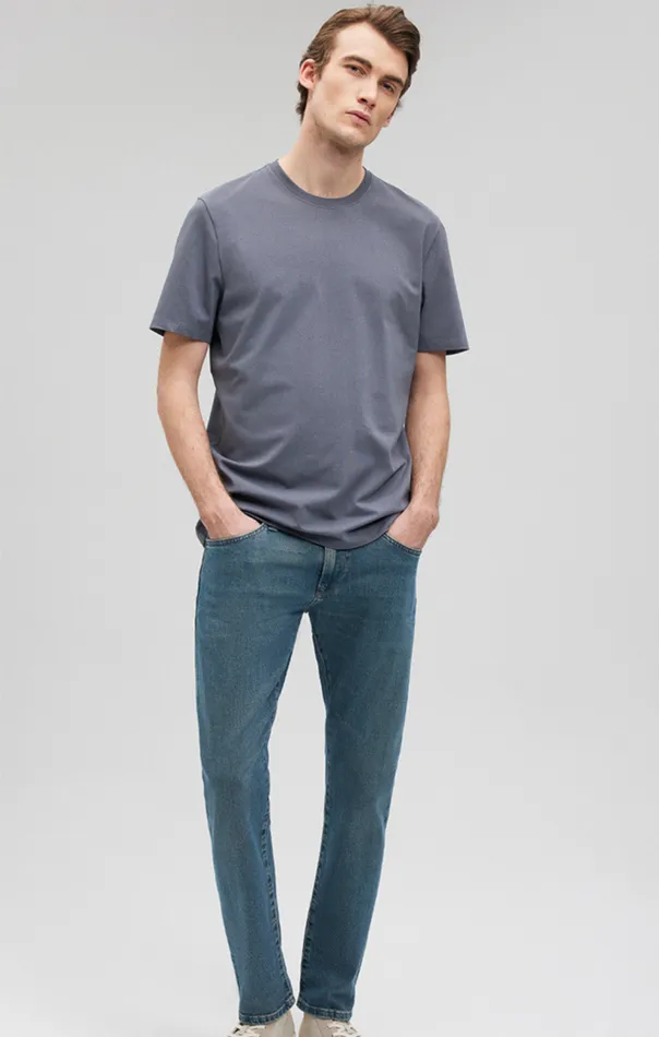 Basic Crew Neck TShirt In Turbulence Men Mavi Jeans TShirts Basic Crew Neck TShirt In Turbulence Men Mavi Jeans TShirts