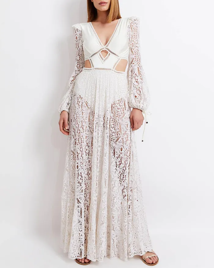 Beach Dresses Women PatBO CutOut Lace Beach Dress X Harrods Exclusive