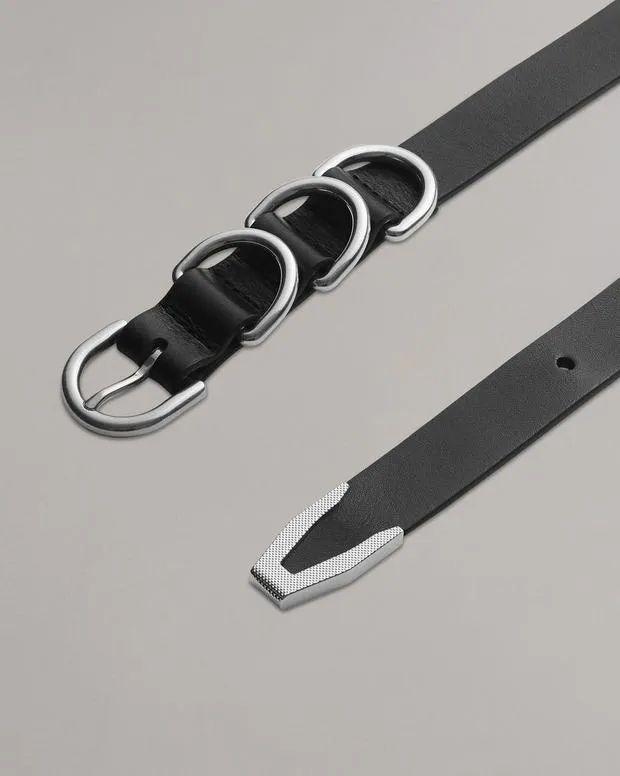 Belts Women Rag and Bone Spire Double Buckle Belt Black