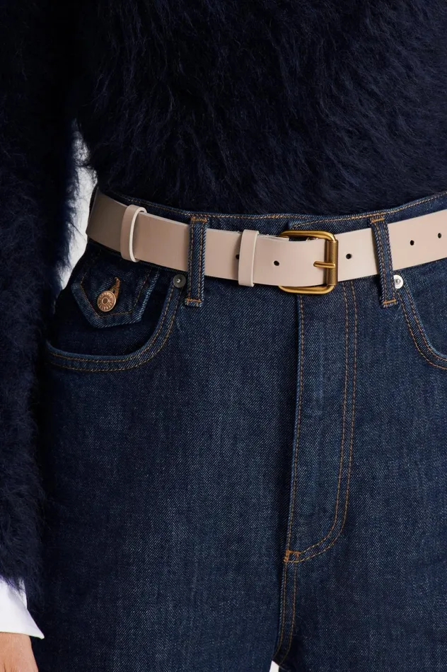 Belts Women Scanlan Theodore ROLLER BUCKLE BELT 3 Nude