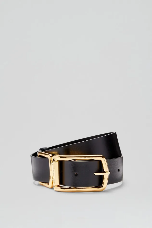 Belts Women Scanlan Theodore SADDLE BUCKLE BELT 35 Black