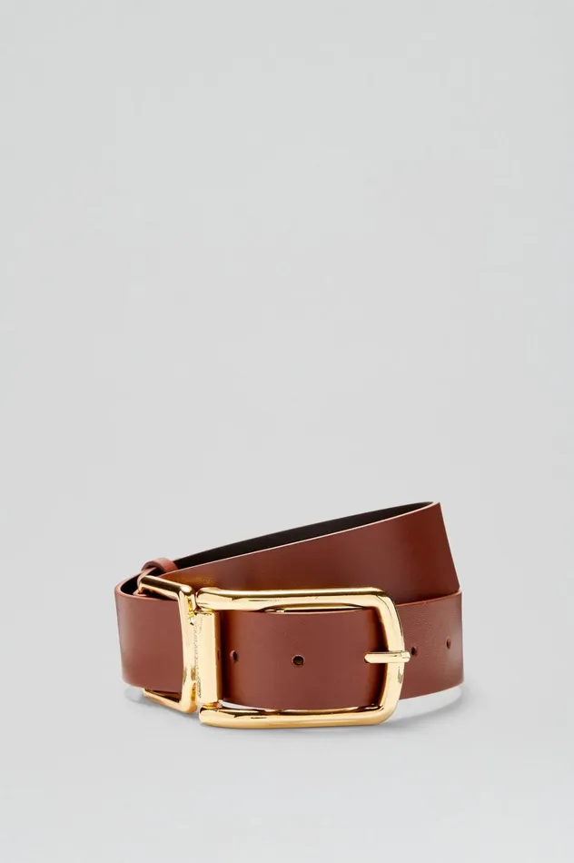 Belts Women Scanlan Theodore SADDLE BUCKLE BELT 35 Brandy