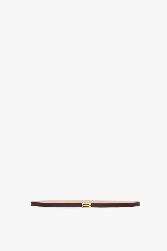 Belts Women Victoria Beckham Exclusive Micro Frame Belt In Burgundy Leather