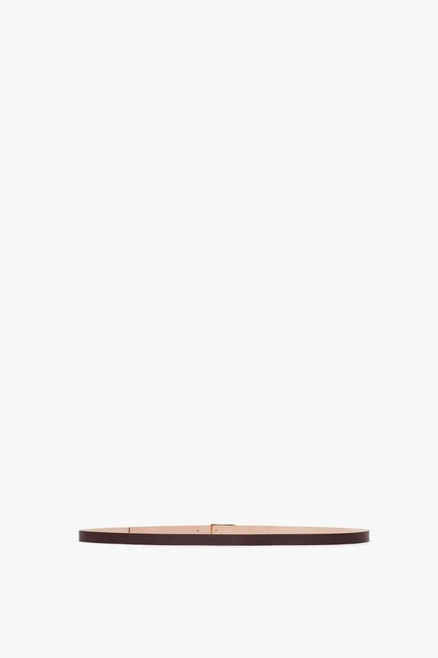 Belts Women Victoria Beckham Exclusive Micro Frame Belt In Burgundy Leather