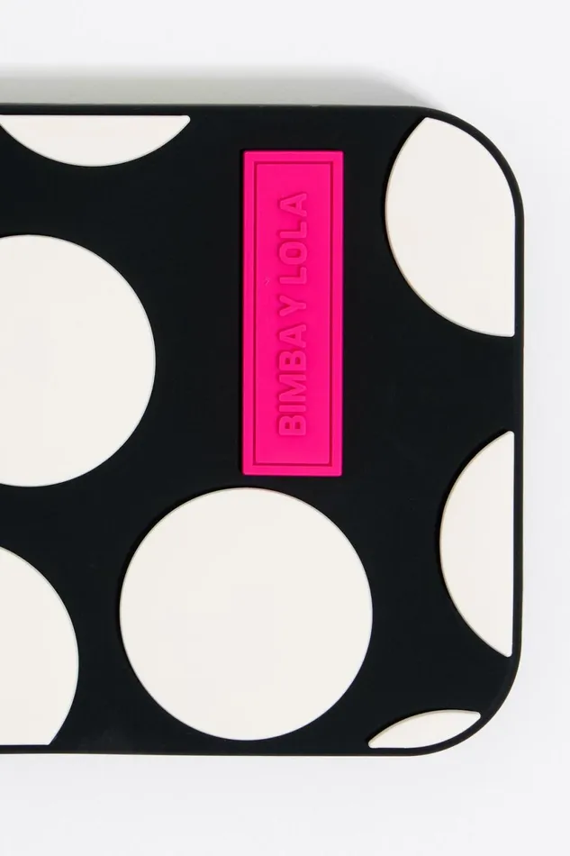 Black Dots Silicone IPhone 15 Pro Case Black Women Bimba Y Lola Phone Cases Black Dots Silicone IPhone 15 Pro Case Black Women Bimba Y Lola Phone Cases