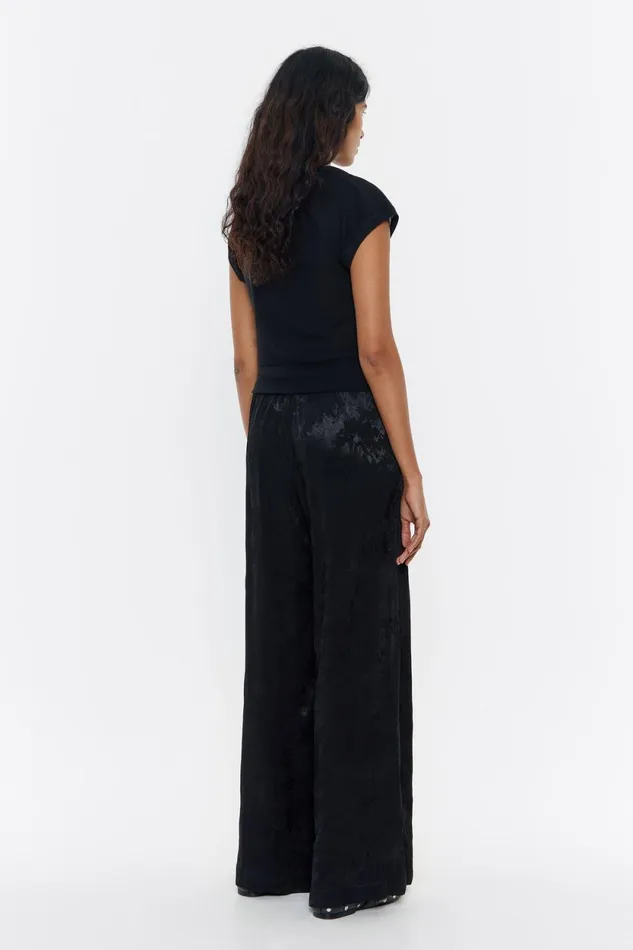 Black Jacquard Jogger Trousers Black Women Bimba Y Lola Trousers Black Jacquard Jogger Trousers Black Women Bimba Y Lola Trousers