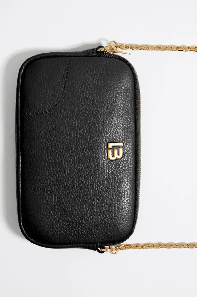 Black Leather Mini Crossbody Bag Black Women Bimba Y Lola Mini Bags