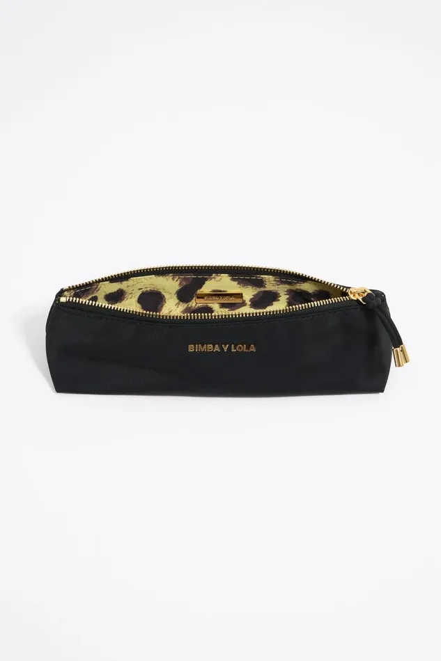 Black Nylon Trapezium Makeup Case Black Women Bimba Y Lola Nylon