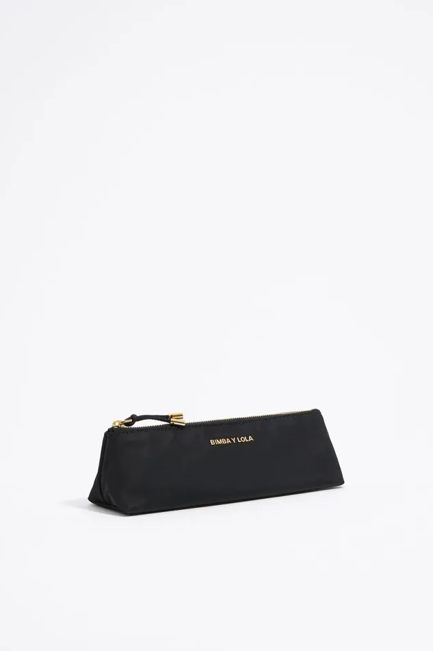 Black Nylon Trapezium Makeup Case Black Women Bimba Y Lola Nylon Black Nylon Trapezium Makeup Case Black Women Bimba Y Lola Nylon
