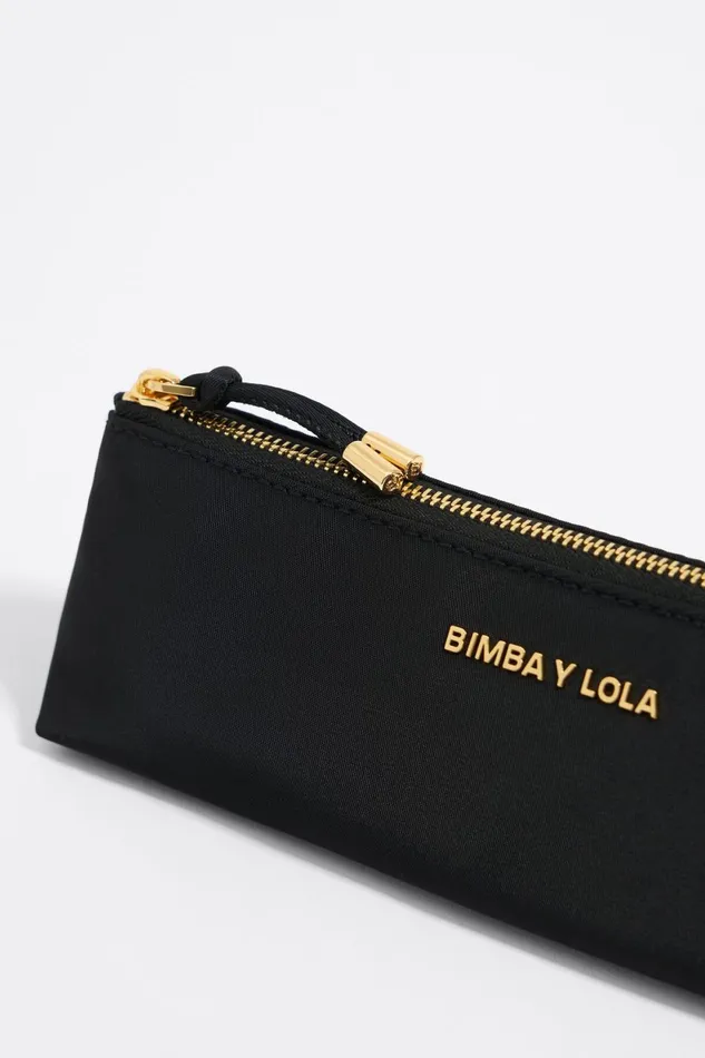 Black Nylon Trapezium Makeup Case Black Women Bimba Y Lola Nylon Black Nylon Trapezium Makeup Case Black Women Bimba Y Lola Nylon